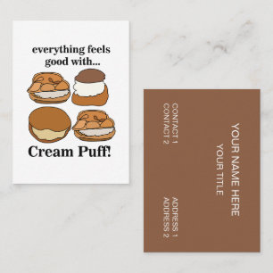 Cartão De Visita Padaria de Sobremesa Cream Puff