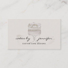 Cartão De Visita padaria de varejo do serviço de assinatura de cinz