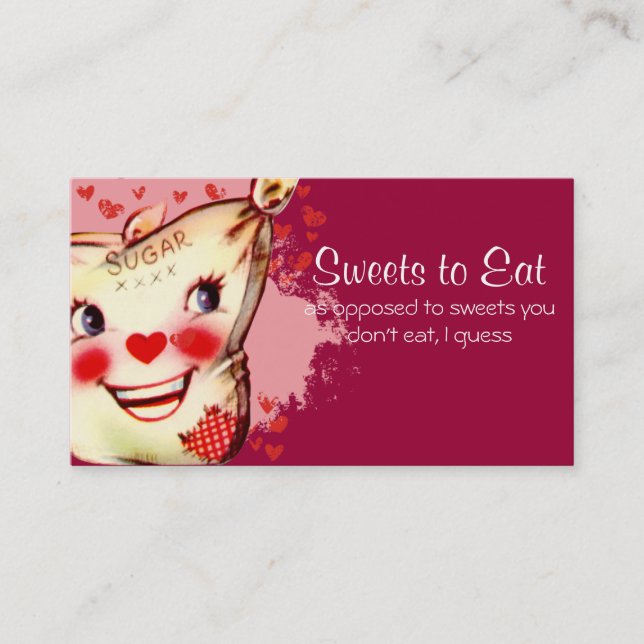 Cartão De Visita padaria feita sob encomenda do cozimento do saco (Frente)