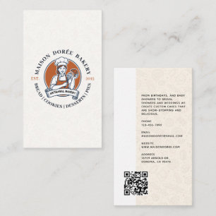 Cartão De Visita Padaria Loja Pastry Chef Sobremesa Doces Bolo Pade