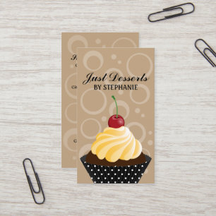 Cartão De Visita Padaria lunática do cupcake