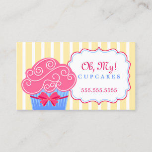 Cartão De Visita Padaria lunática do cupcake