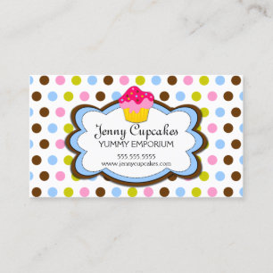Cartão De Visita Padaria lunática do cupcake