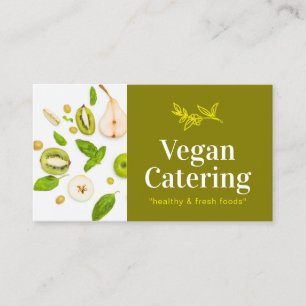 Cartão De Visita Padaria Vegana Orgânica Nutrição Alimentícia Verde