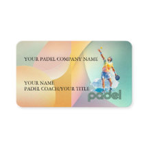 Padel Business Card - Vibrant Padel Style-1
