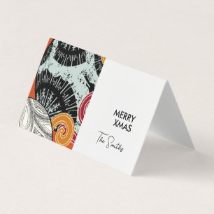 Cartão De Visita Padrão Abstrato de Redemoinho com Vibrações Japone