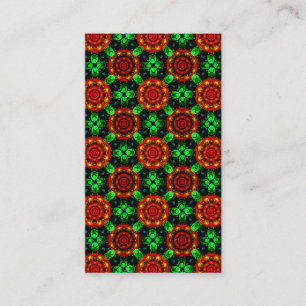 Cartão De Visita Padrão Abstrato Floral Moderno Boho Elegante #504