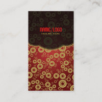 Padrão Aleatório do Círculo Retroativo Vermelho e 