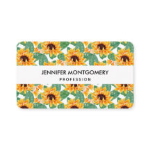 Padrão bonito Amarelo e Verde de Girassol