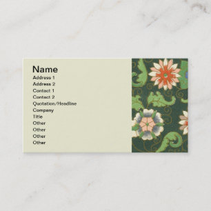 Cartão De Visita Padrão Chinês Vintage Pattern Cloisonne