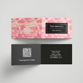 Cartão De Visita Padrão de Camuflagem Rosa, Militar, Exército