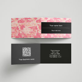 Cartão De Visita Padrão de Camuflagem Rosa, Militar, Exército