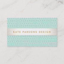 Padrão de Casa Branca e Mint do Na moda Designer