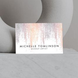 Cartão De Visita Padrão de Chuva de Confetti Colorida Luxe