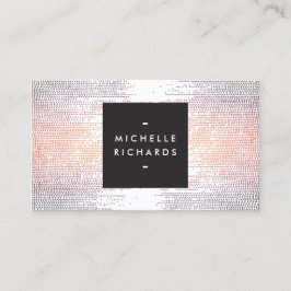 Cartão De Visita Padrão de Chuva de Confetti Colorida Moderno