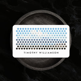 Cartão De Visita Padrão de Círculos de Fotografia Moderna