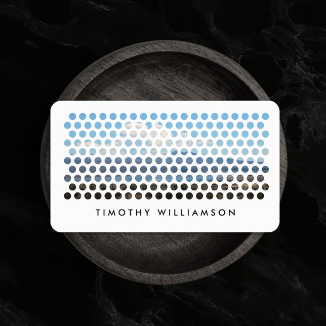 Cartão De Visita Padrão de Círculos de Fotografia Moderna (Criador carregado)