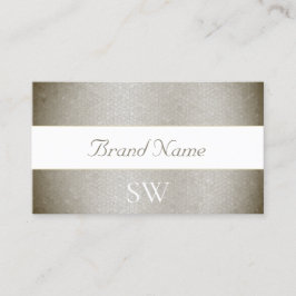 Cartão De Visita Padrão de Cobra de Prata Prateada Glamorosa e Mono