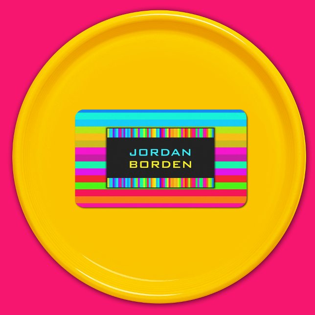 Cartão De Visita Padrão de distribuição do arco-íris (Criador carregado)