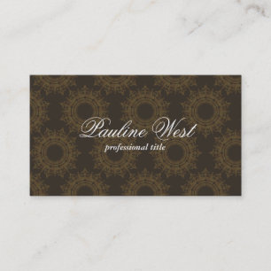 Cartão De Visita Padrão de Elemento do ornamentado