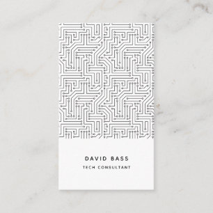 Cartão De Visita Padrão de eletrônicos de circuitos técnicos do com