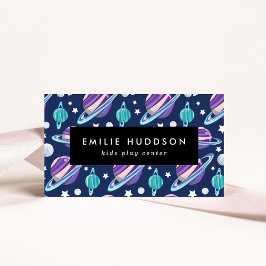 Cartão De Visita Padrão de Espaço, Kids Play Center, Centro de Ativ