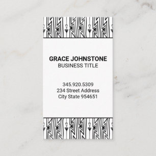 Cartão De Visita Padrão de estilo Boho