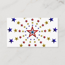 Cartão De Visita Padrão de Estrelas Patrióticas
