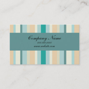 Cartão De Visita Padrão de faixas de praia