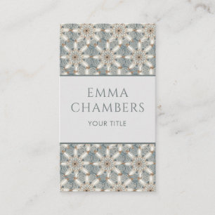 Cartão De Visita Padrão de Formas Abstrato Geométricas Modernas