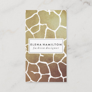 Cartão De Visita Padrão de Luxe Brown