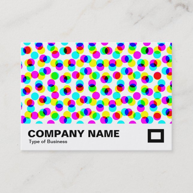 Cartão De Visita Padrão de Meio-Tom de Cor (Frente)