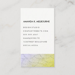 Cartão De Visita Padrão de Na moda moderno