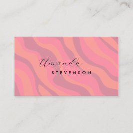 Cartão De Visita Padrão de onda retrorreflectora