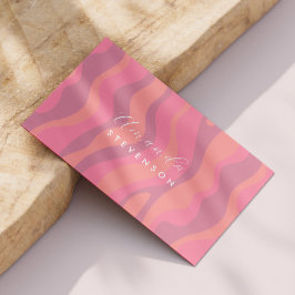 Cartão De Visita Padrão de onda retrorreflectora