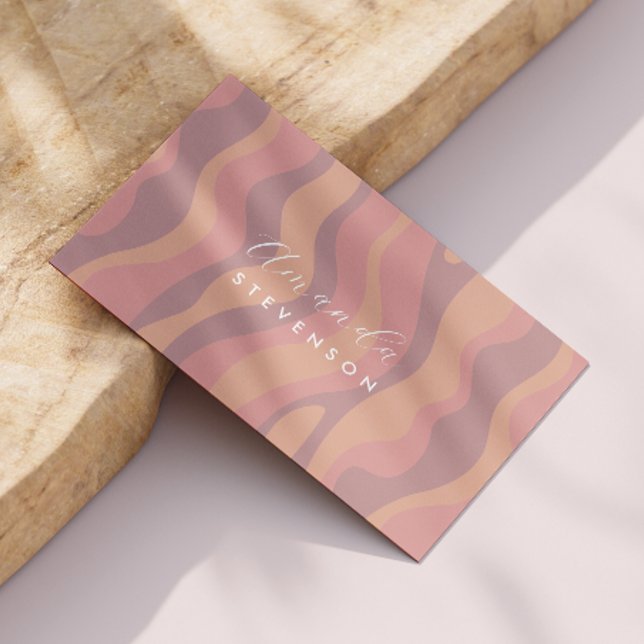 Cartão De Visita Padrão de onda retrorreflectora (Criador carregado)