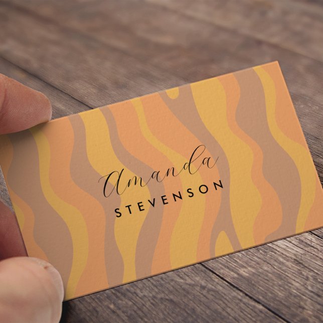 Cartão De Visita Padrão de onda retrorreflectora (Criador carregado)