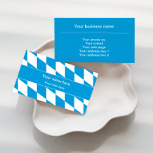 Padrão de Sinalizador Baviera Azul e Branco