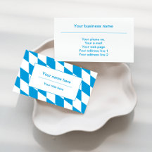 Padrão de Sinalizador Baviera Azul e Branco