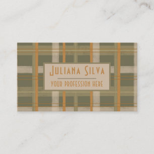 Cartão De Visita Padrão de Tartan Celta Escocês