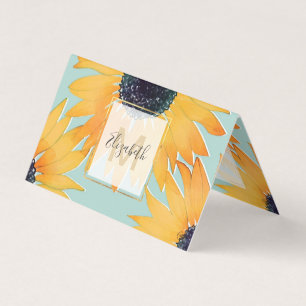 Cartão De Visita Padrão de Tinta Amarelo Amarelo Desenhado à Mão