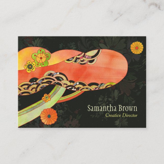 Cartão De Visita Padrão de Washington Japonês Único (Frente)