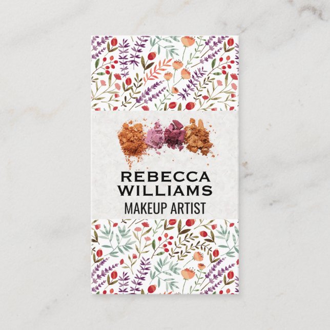 Cartão De Visita Padrão Decorativo Floral | Criar Fundação (Frente)