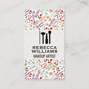 Cartão De Visita Padrão Decorativo Floral  Kit de Composição