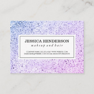 Cartão De Visita Padrão Espetado de Borda Moderna