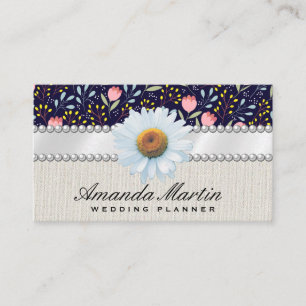 Cartão De Visita Padrão Floral de Tendy