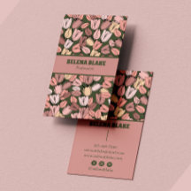 Padrão Floral Moderno Elegante | Design vertical |