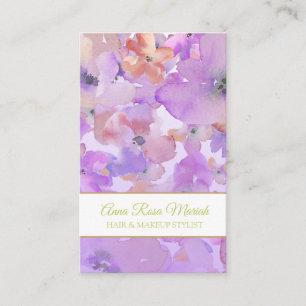 Cartão De Visita *~* Padrão Floral Popular Spa Girly Beauly Chic