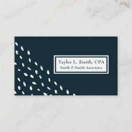 Cartão De Visita Padrão Geométrico de Pontos Abstrato Modernos