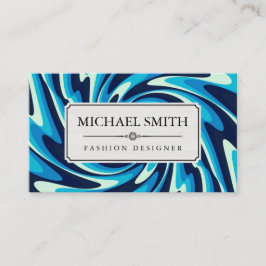 Cartão De Visita Padrão Geométrico Moderno Elegante #39